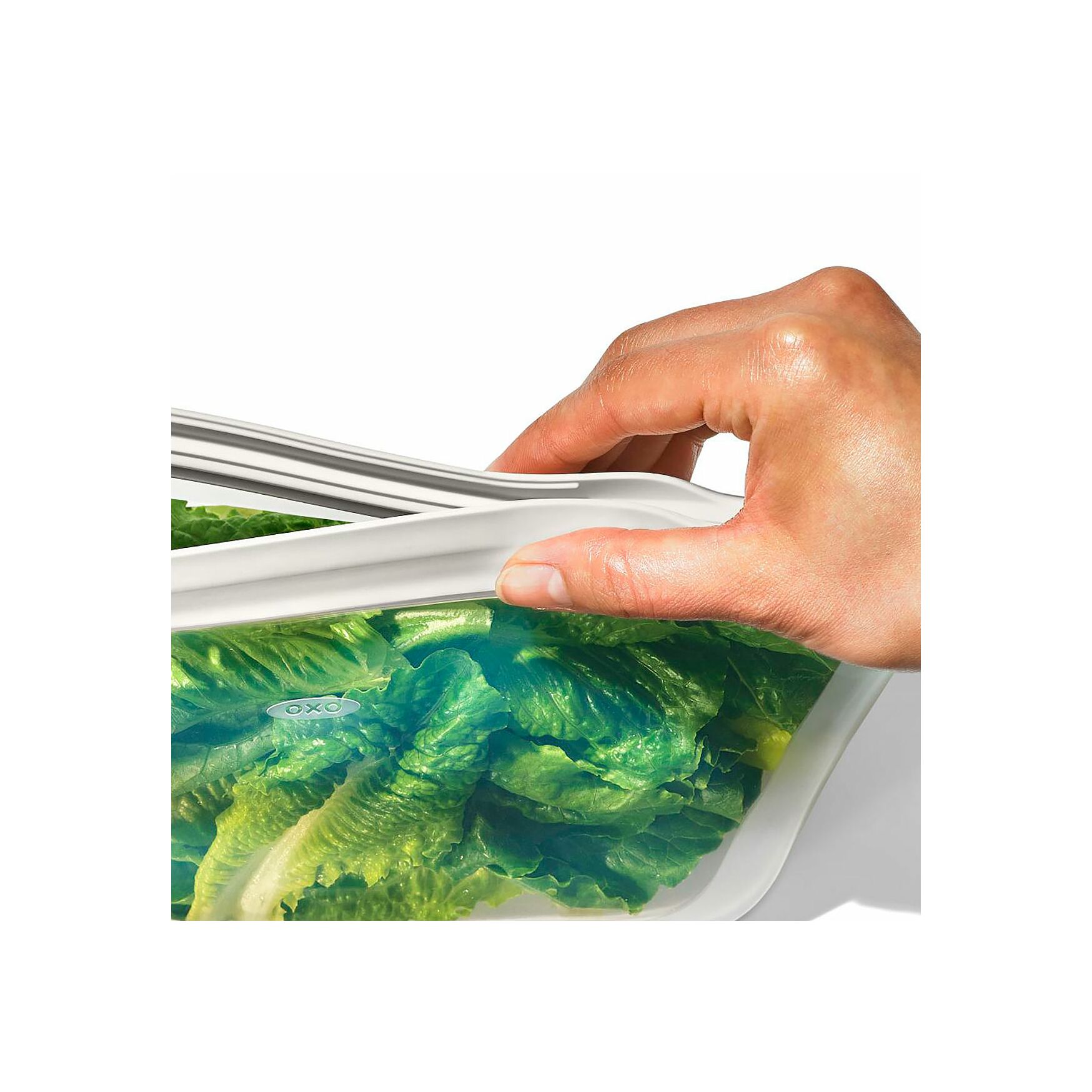 Pochette rigide à en-cas en silicone réutilisable 940 ml - oxo