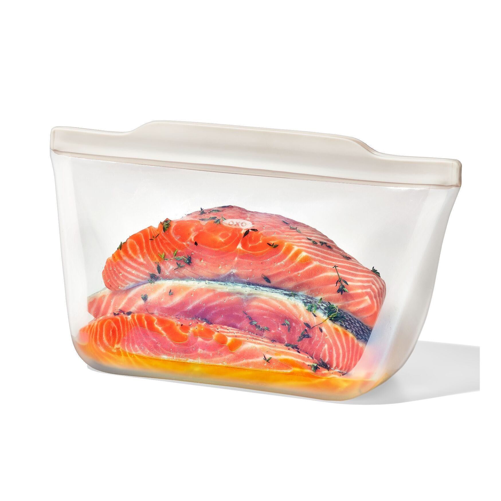 Pochette rigide à en-cas en silicone réutilisable 1850 ml - oxo