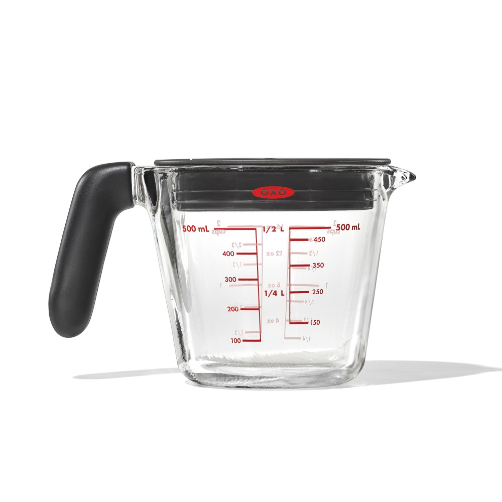 Pichet mesureur en verre 500 ml avec couvercle - oxo