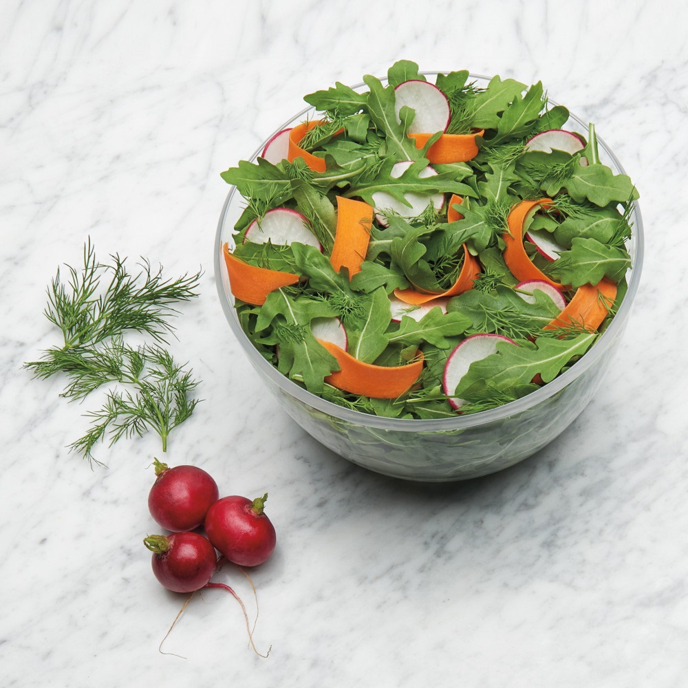 Essoreuse à salade transparente ø21 cm - oxo