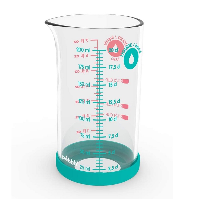 Verre mesureur 200ml - pebbly