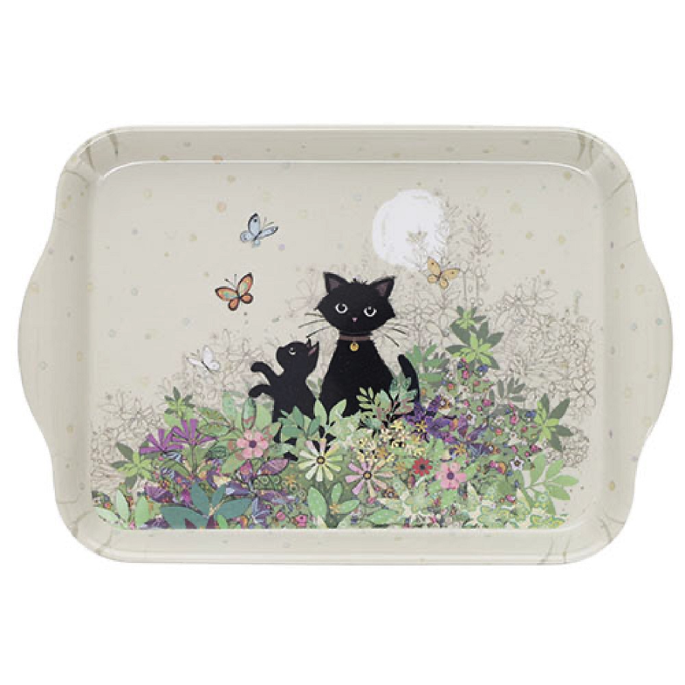 Petit plateau melamine pm bug art chaton jardin- kiub