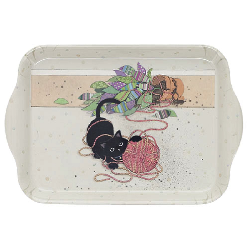 Petit plateau bug art chaton pelote- kiub