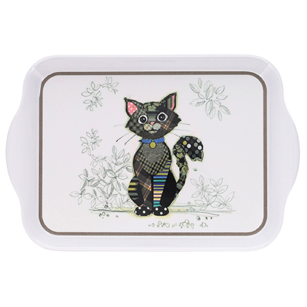 Plateau de service petit modele decor kook chat noir - kiub