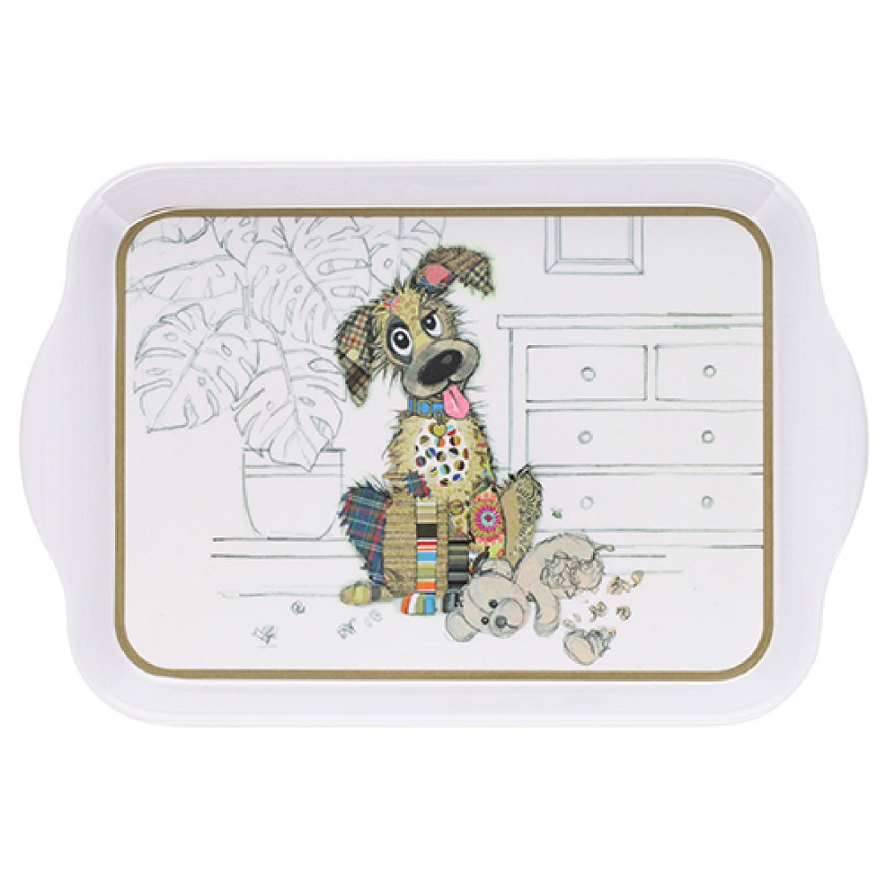 Plateau de service petit modele decor kook chien - kiub