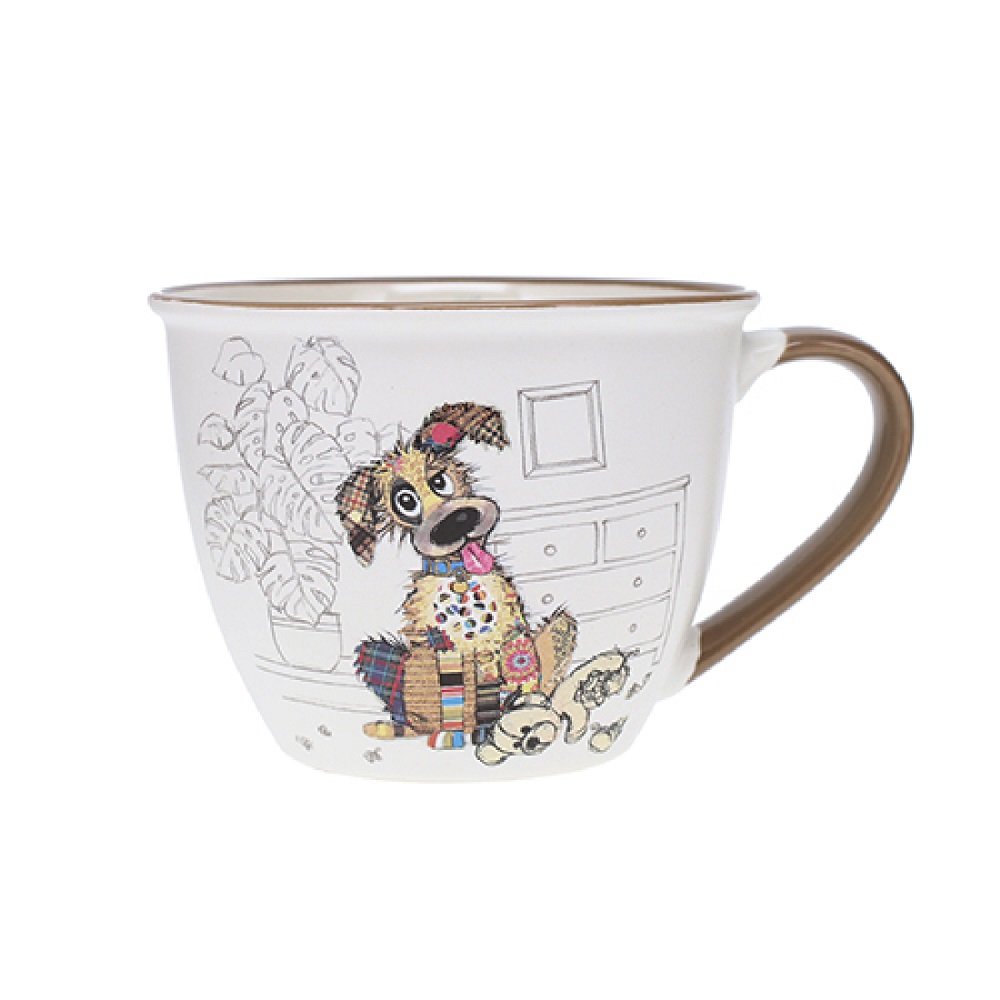 Tasse déjeuner à anse 550ml kook chien - kiub