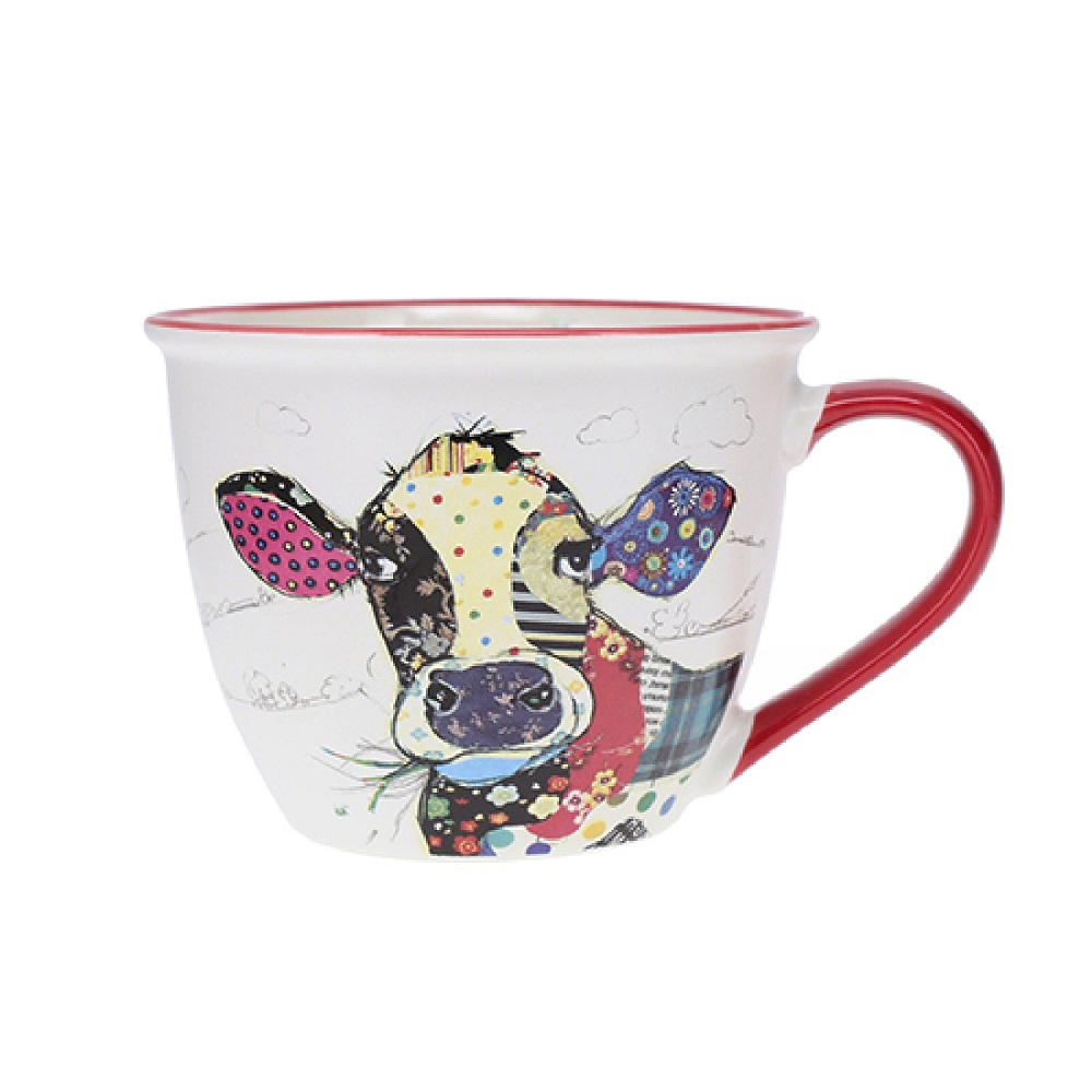 Tasse déjeuner à anse 550ml kook vache - kiub