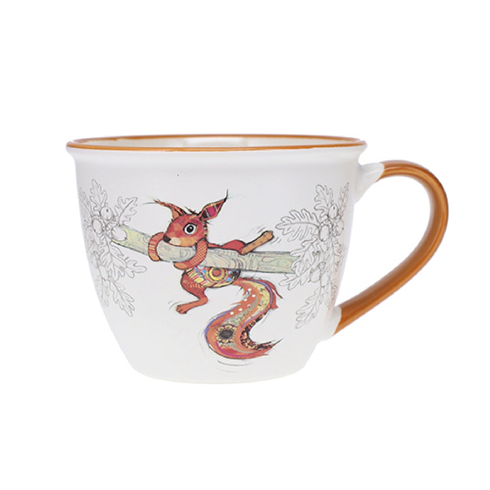 Tasse déjeuner à anse 550ml kook ecureuil - kiub