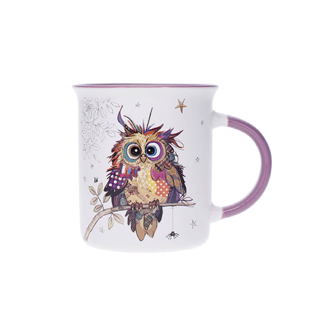 Mug timbale en porcelaine boite cadeau 32cl kook bébé chouette - kiub
