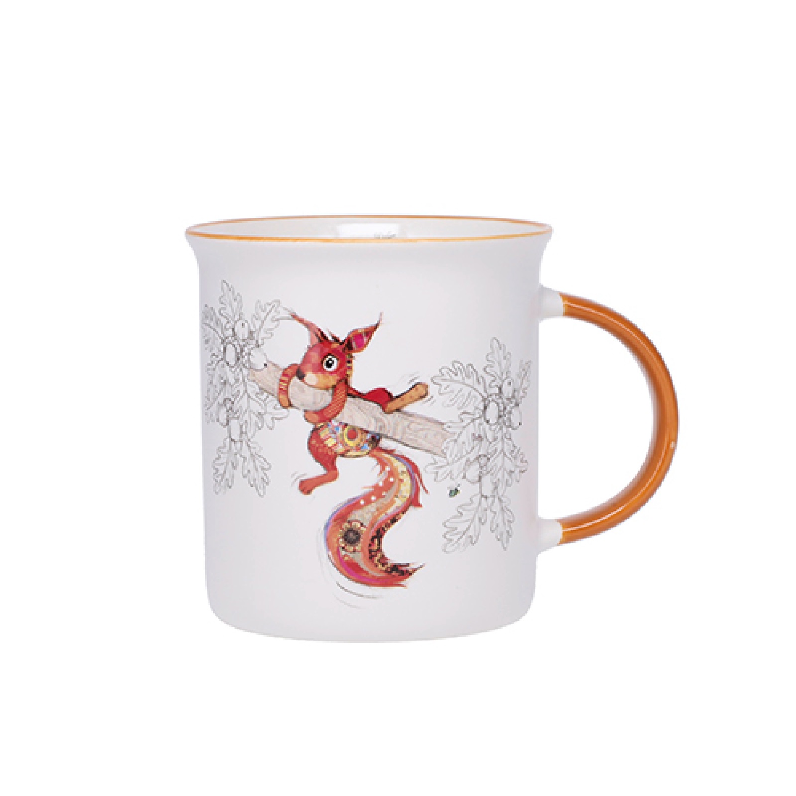 Mug timbale en porcelaine boite cadeau 32cl ecureuil - kiub