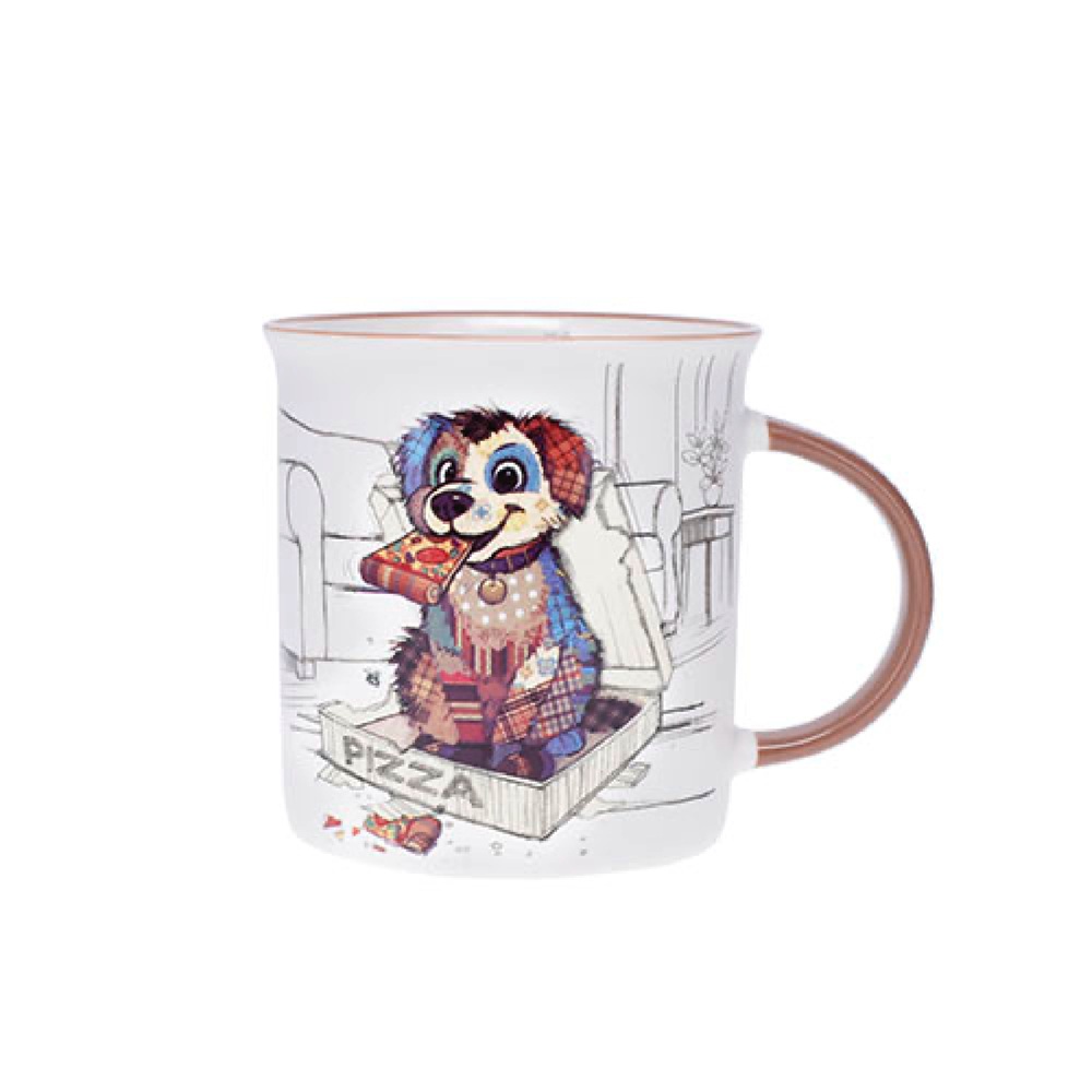 Mug timbale en porcelaine boite cadeau 32cl kook chiot gourmand - kiub