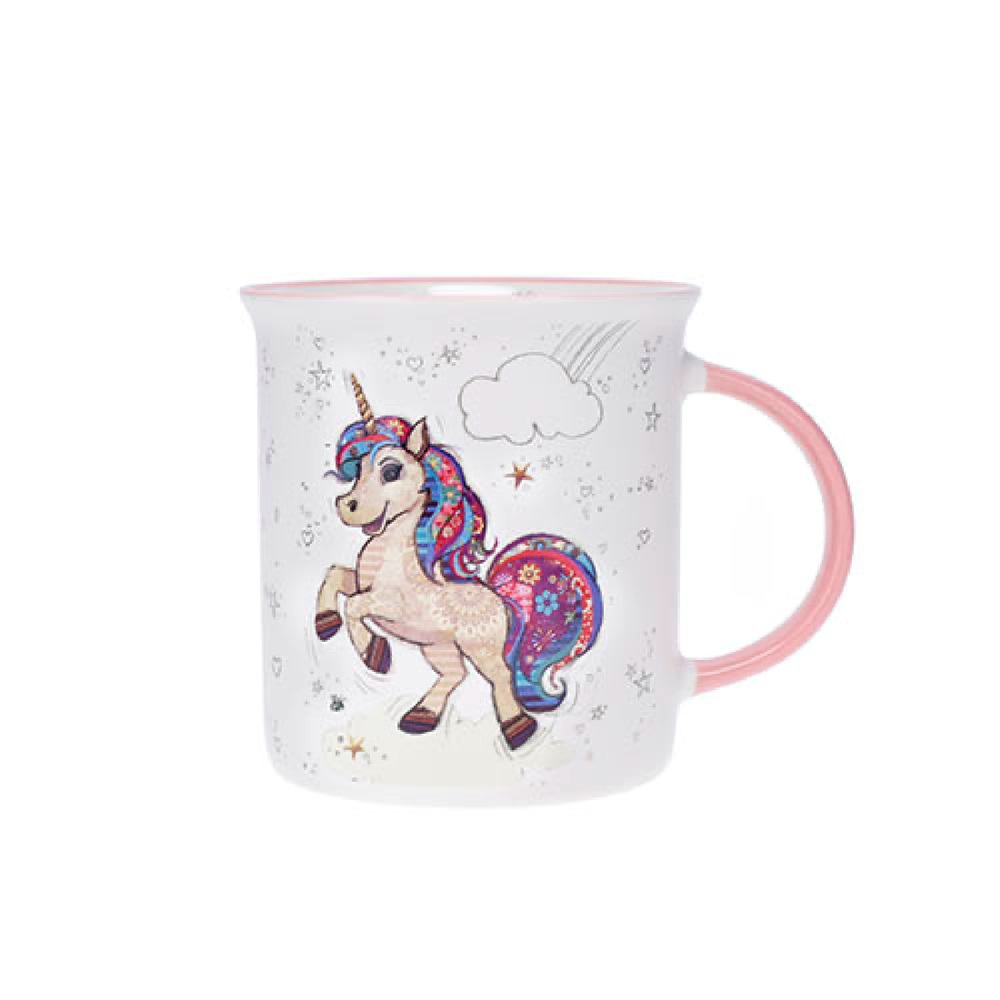 Mug timbale en porcelaine boite cadeau 32cl kook licorne - kiub