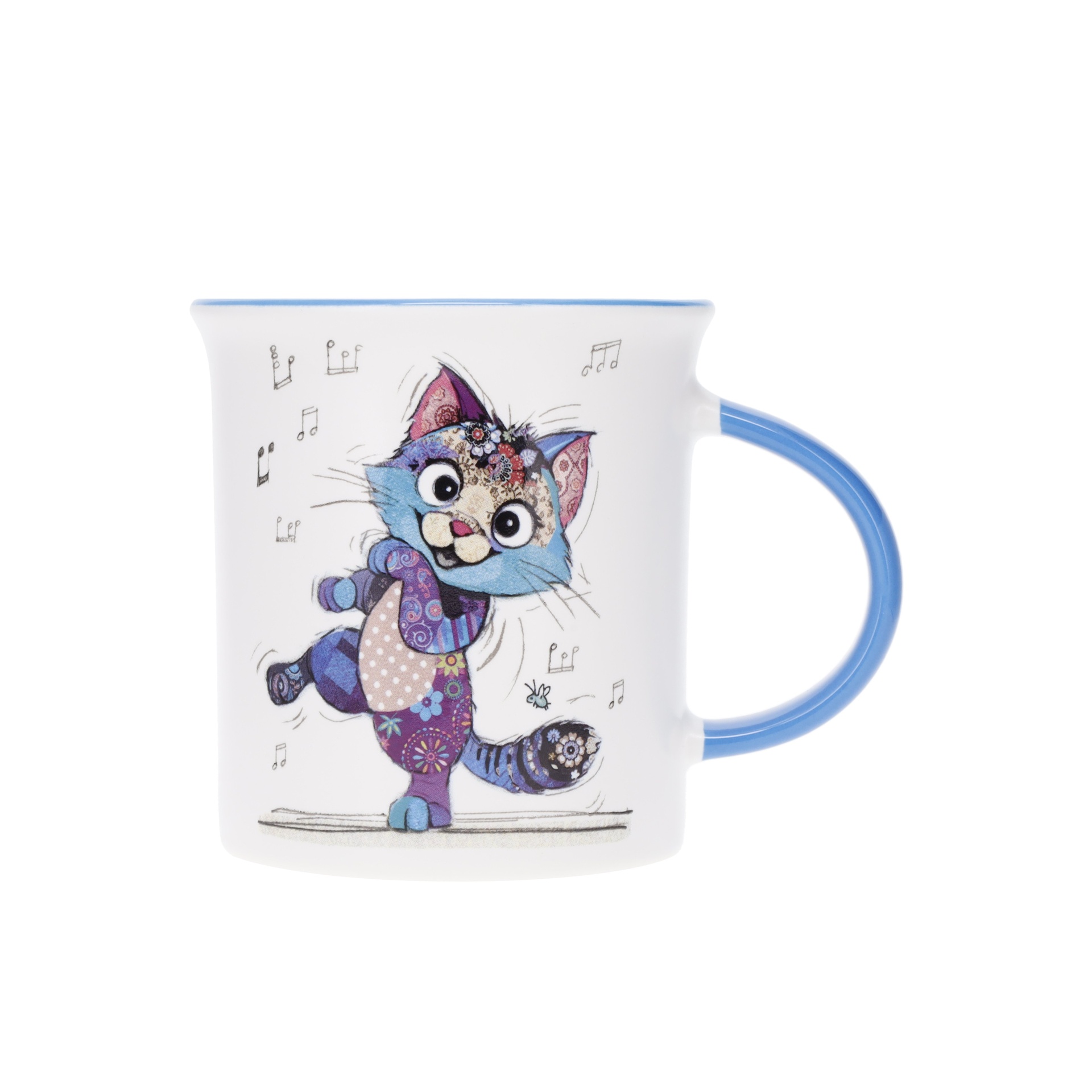 Mug timbale en porcelaine boite cadeau 32cl kook chaton danse - kiub