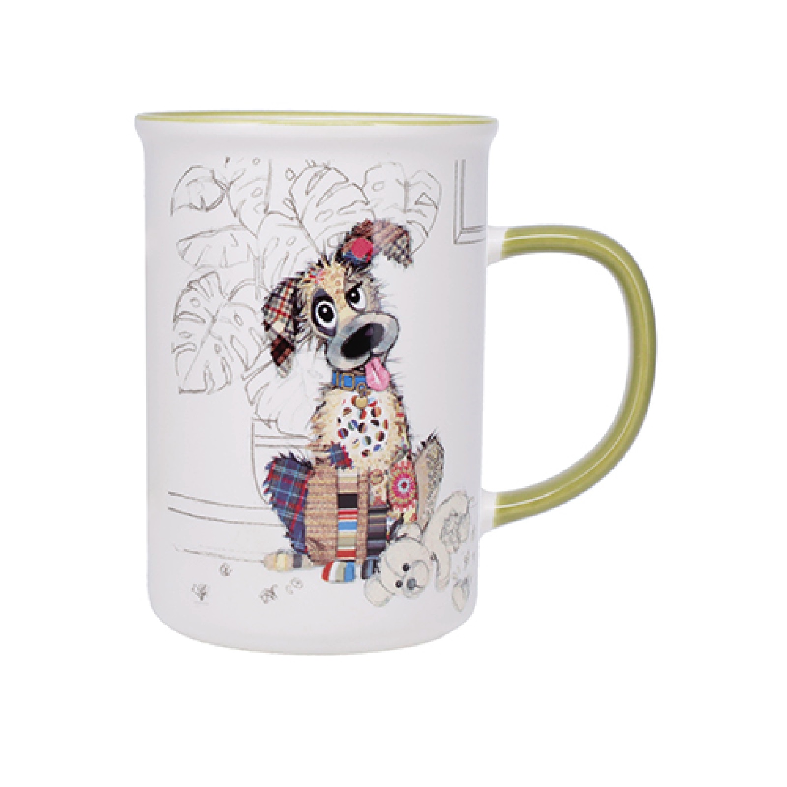 Mug timbale en porcelaine boite cadeau 36cl kook chien - kiub