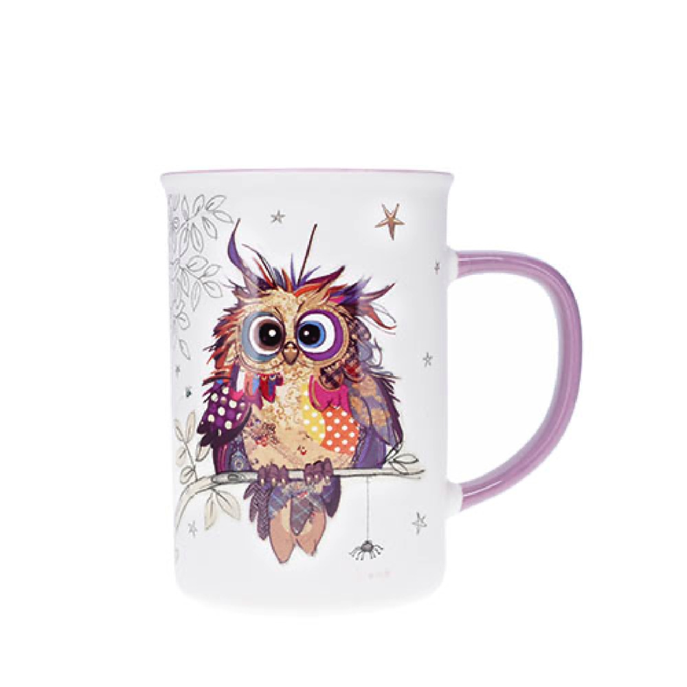 Mug timbale en porcelaine boite cadeau 36cl kook chouette mignone - kiub