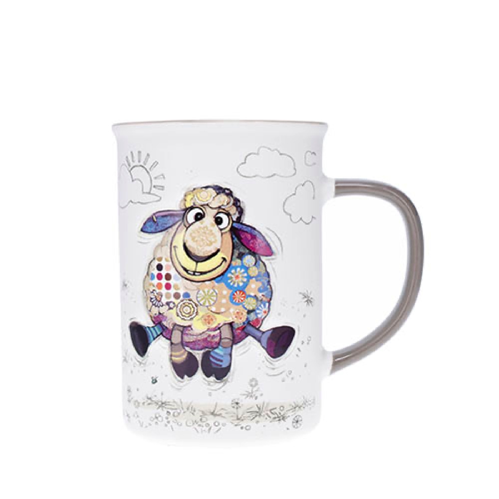 Mug timbale en porcelaine boite cadeau 36cl kook mouton - kiub