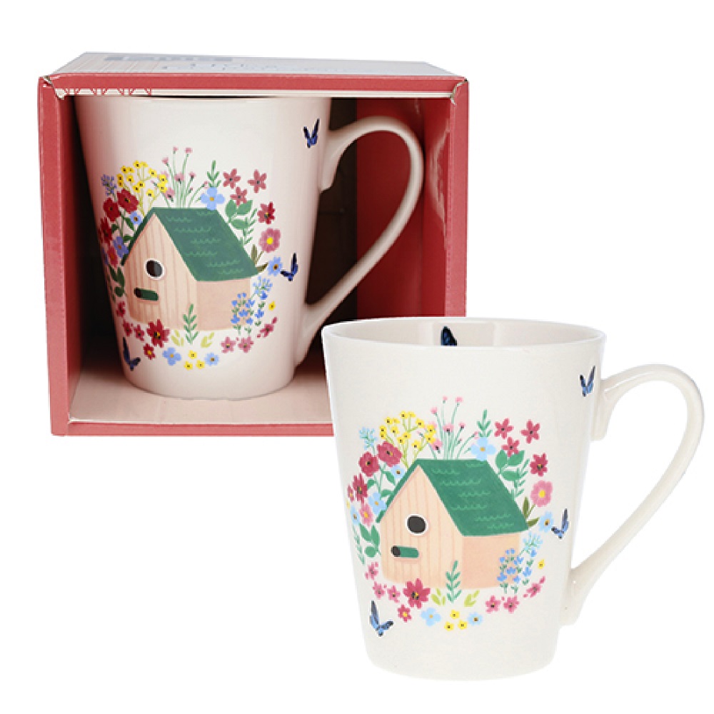 Mug conique 350 ml + boite ouverte esprit champetre - kiub