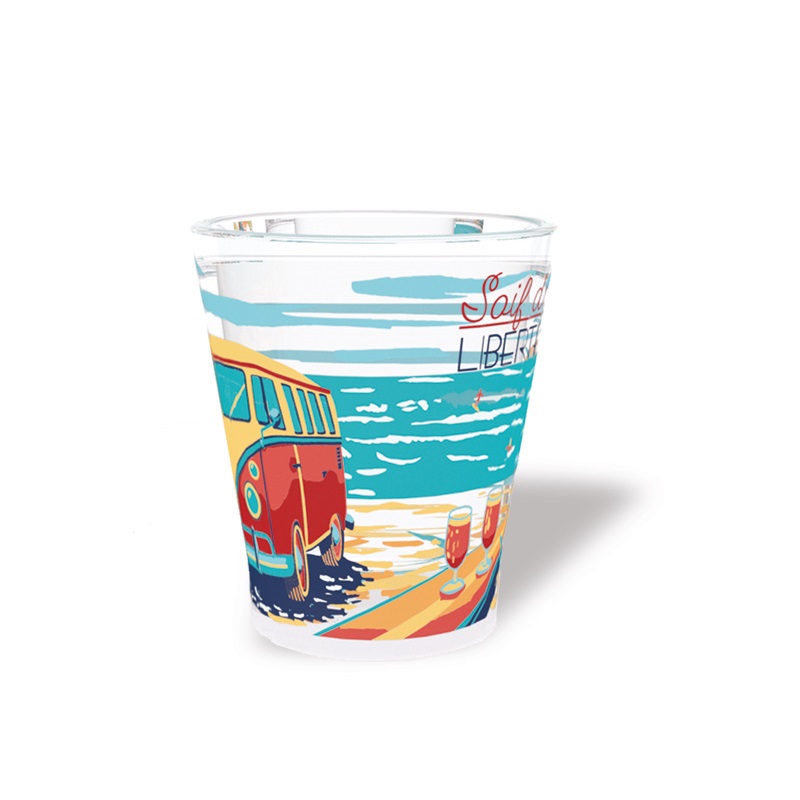 Lot de 6 verres 8,5cl soif de liberte - moldeo