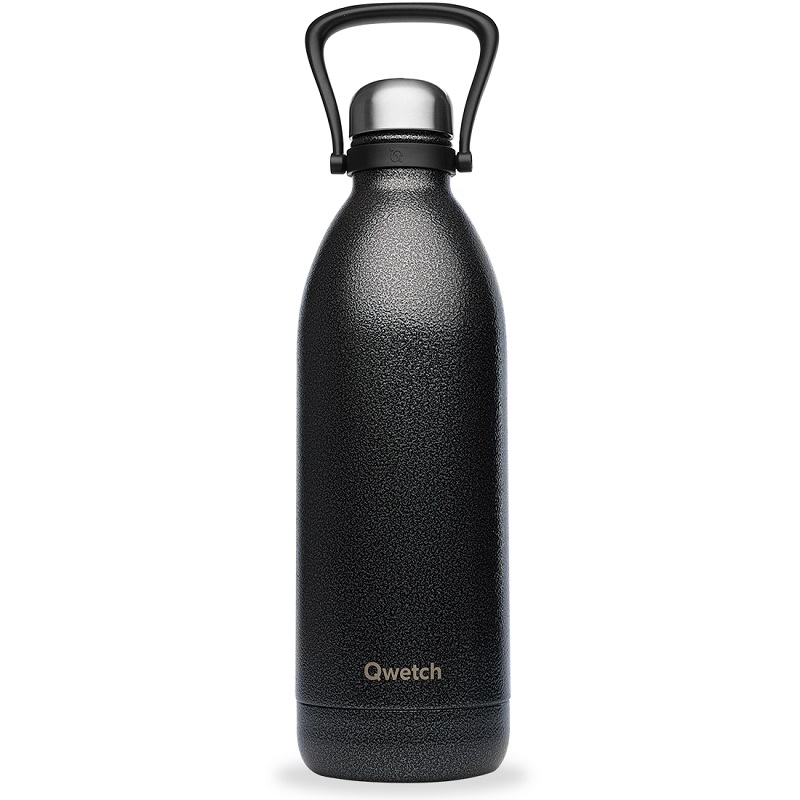 Bouteille isotherme avec poignée de portage 2l titan roc noir - qwetch
