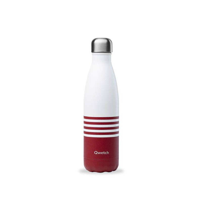 Bouteille isotherme - mariniere rouge 500 ml - qwetch