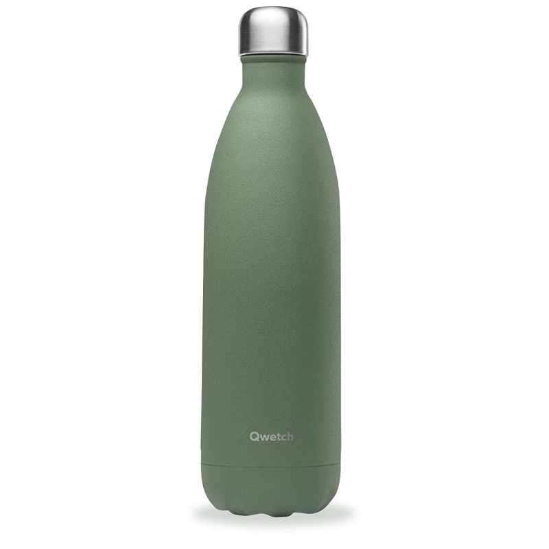 Bouteille isotherme - granite kaki 1000 ml - qwetch