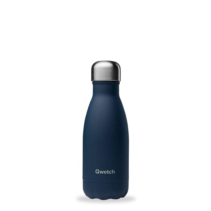 Bouteille isotherme granite bleu nuit 260 ml - qwetch