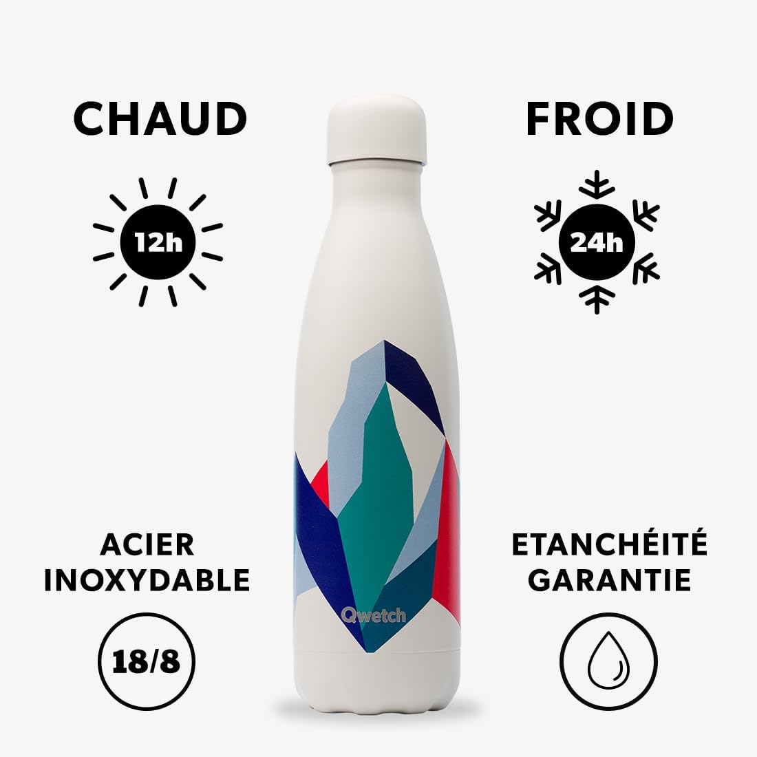 Bouteille isotherme - altitude mastic 500 ml - qwetch