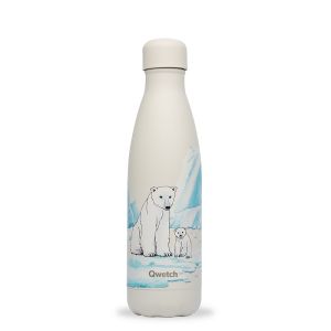 Bouteille isotherme - ours polaire 500 ml - qwetch