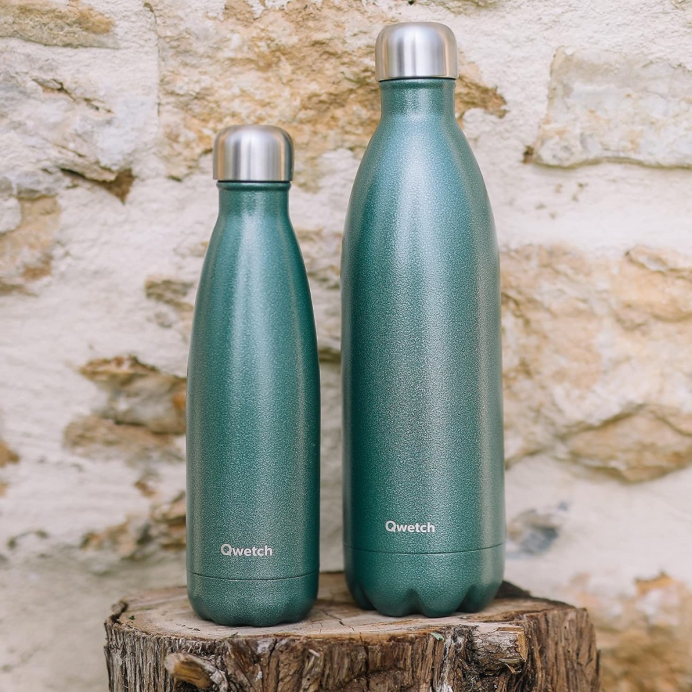Bouteille isotherme - roc army green 1000 ml - qwetch