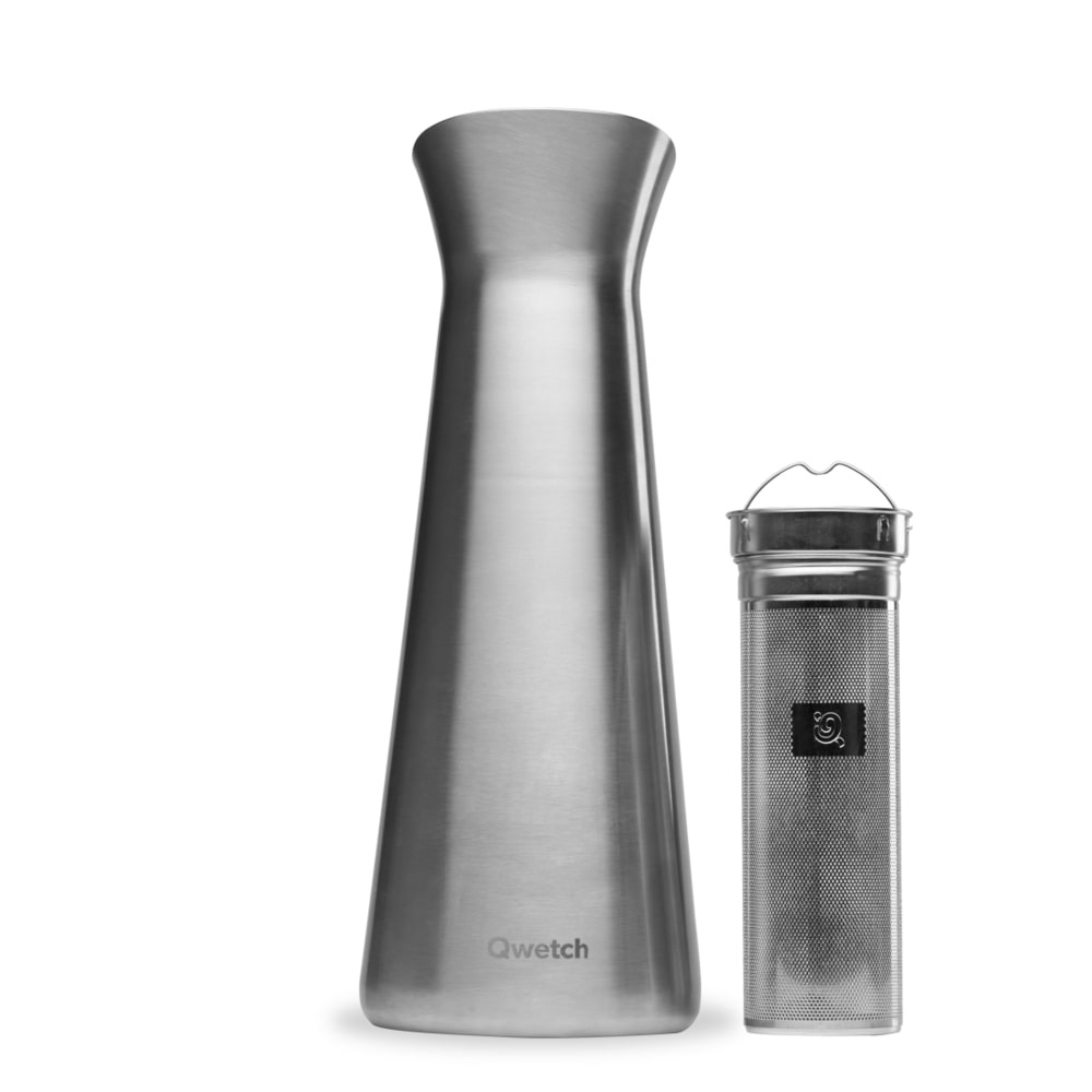 Carafe isotherme inox 1l avec filtre - qwetch