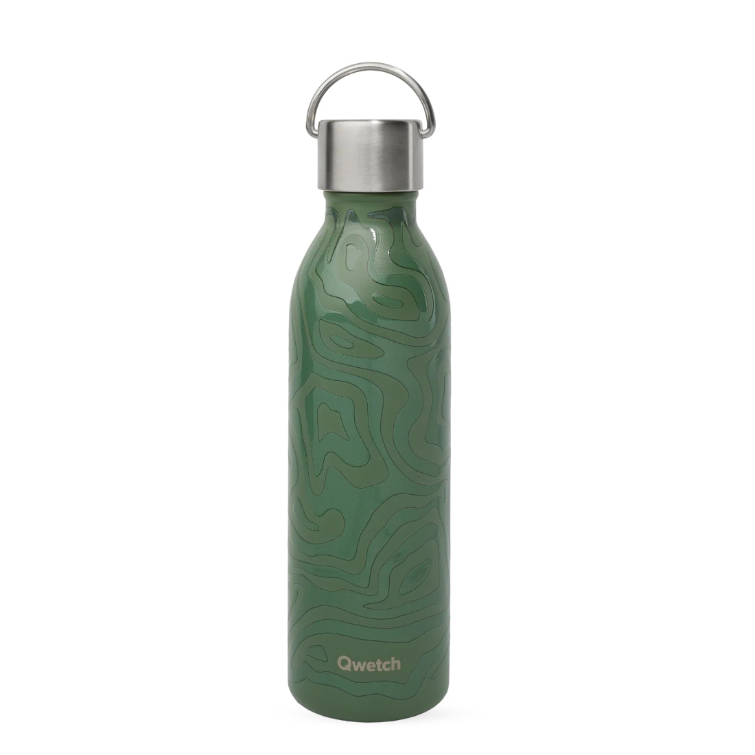 Bouteille isotherme active camo kaki 600 ml - qwetch