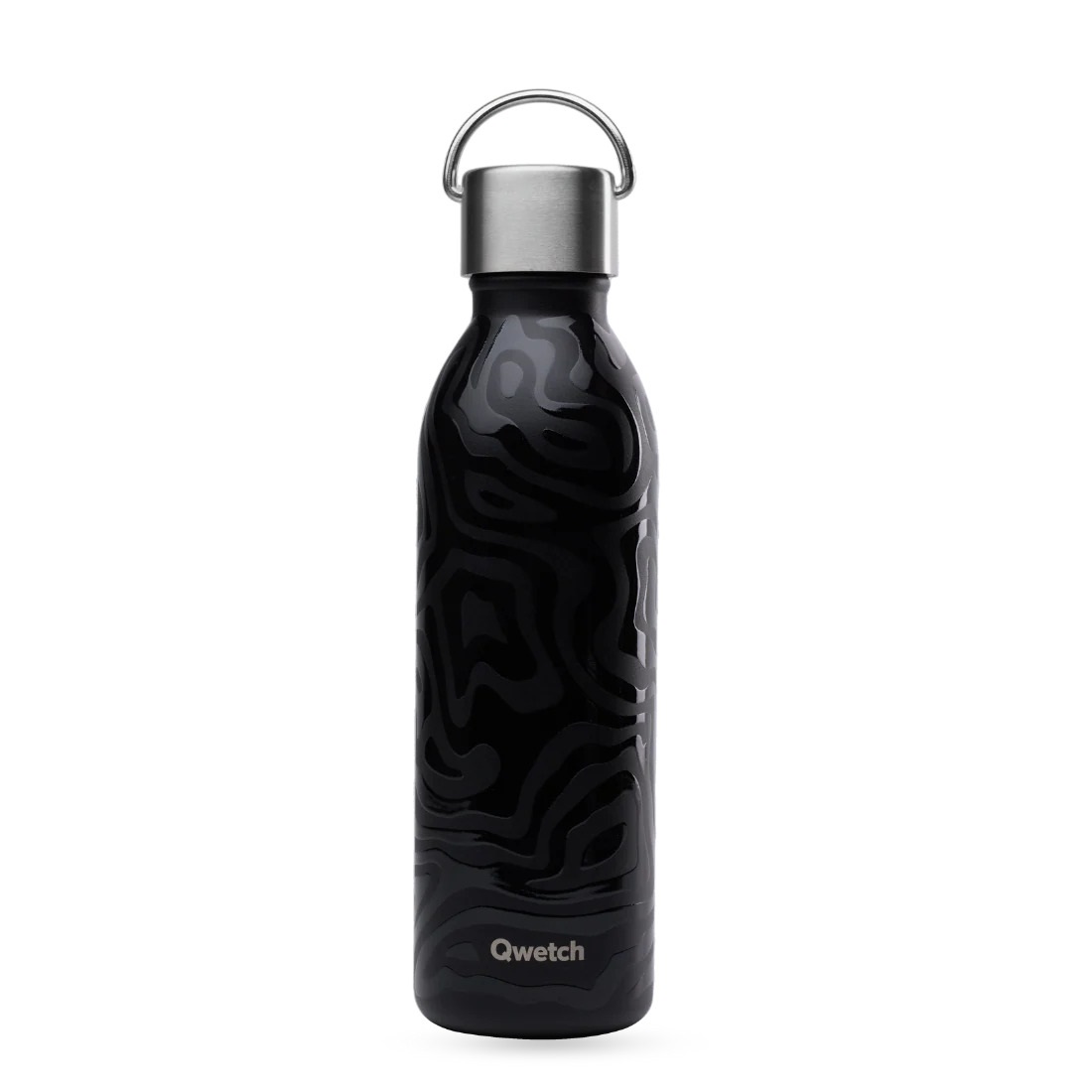 Bouteille isotherme active camo noir 600 ml - qwetch