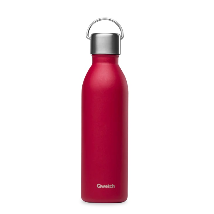 Bouteille isotherme active matt grenat 600 ml - qwetch