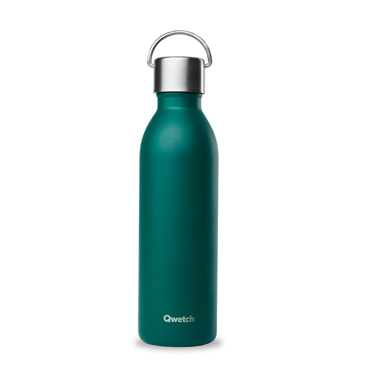 Bouteille isotherme active matt vert émeraude 600 ml - qwetch