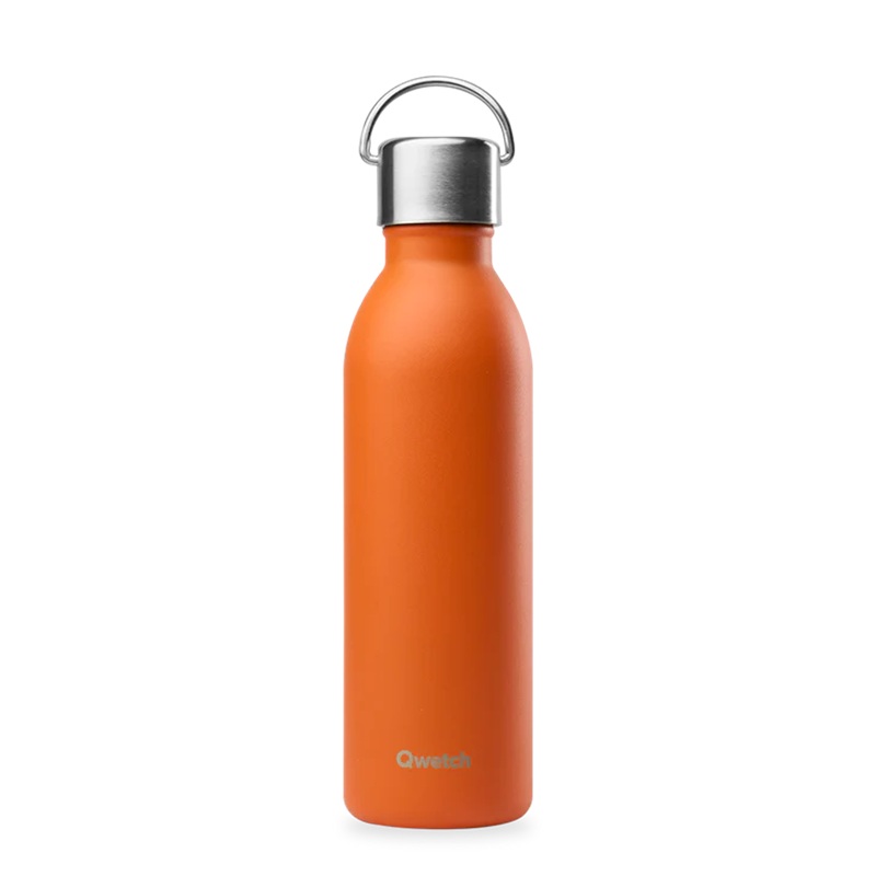 Bouteille isotherme active matt orange 600 ml - qwetch