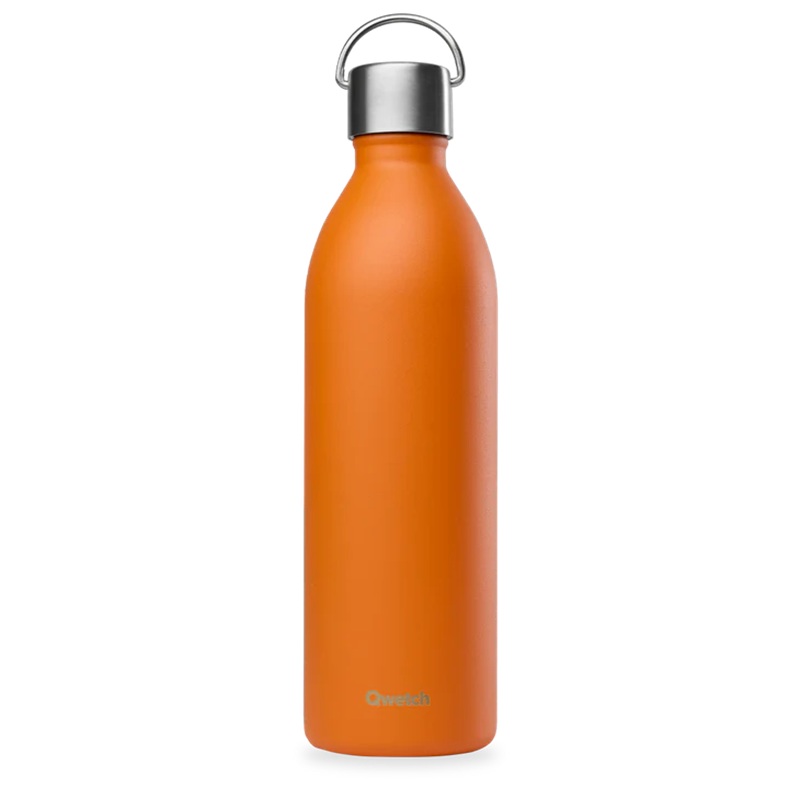 Bouteille isotherme active matt orange 1000 ml - qwetch