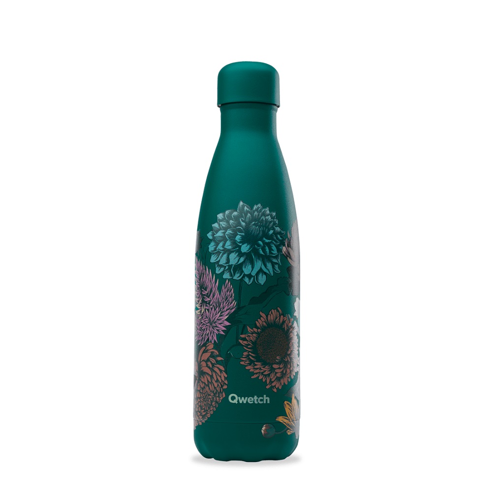 Bouteille isotherme - bouquet dahlia 500 ml - qwetch