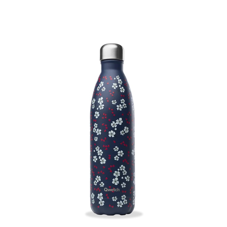 Bouteille isotherme - hamani bleu 750 ml - qwetch