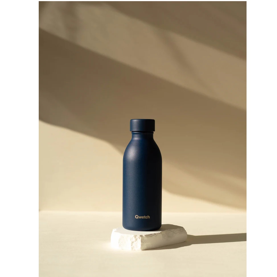 Bouteille isotherme icon matt bleu nuit 500 ml - qwetch