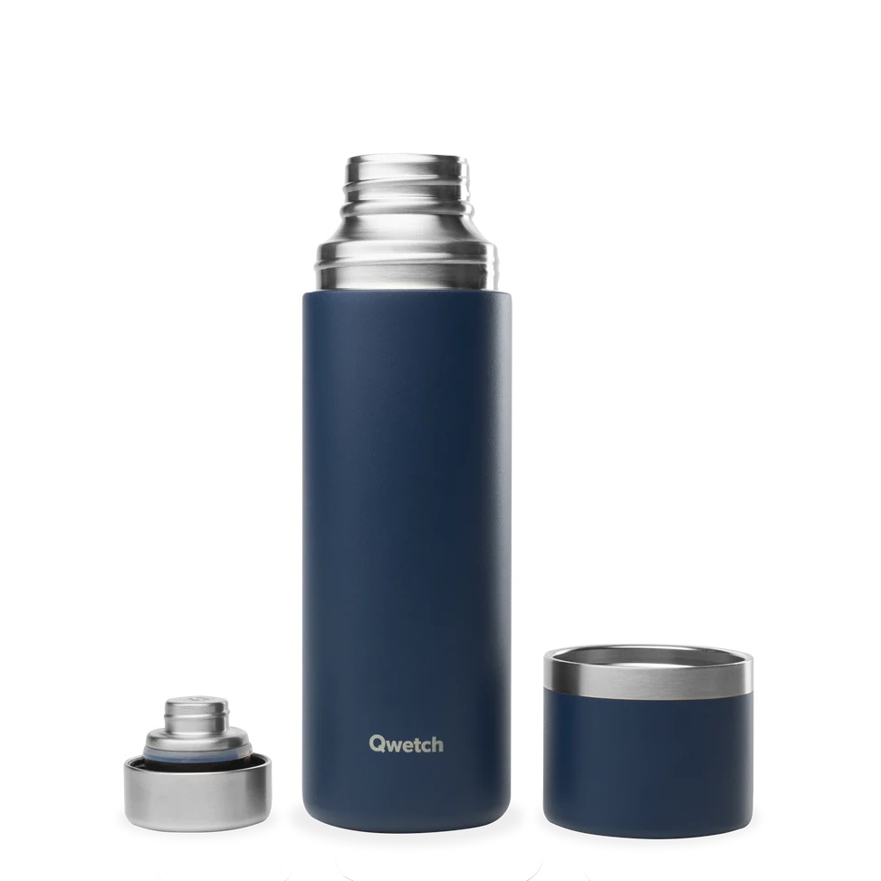 Bouteille isotherme thermo matt bleu marine 750 ml - qwetch