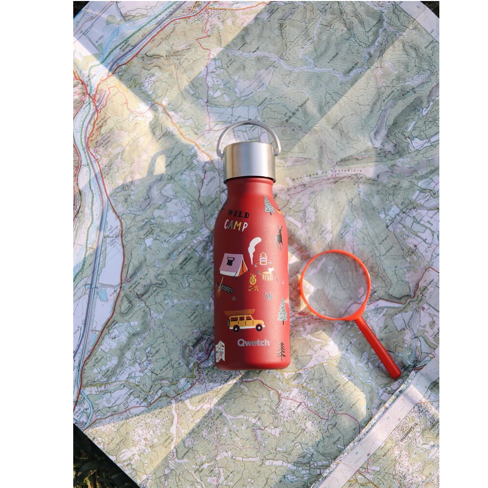 Bouteille isotherme - kids yosemite grenat 350 ml- qwetch