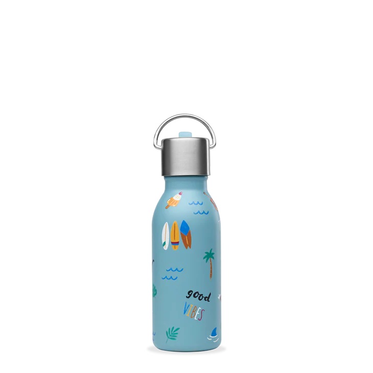 Bouteille isotherme - kids honolulu bleu 350 ml- qwetch