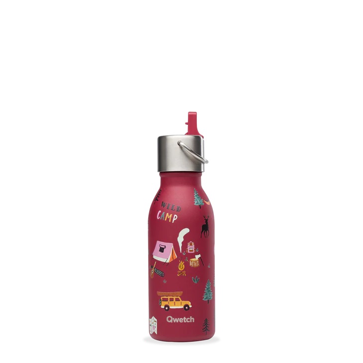 Bouteille isotherme - kids yosemite grenat 350 ml- qwetch