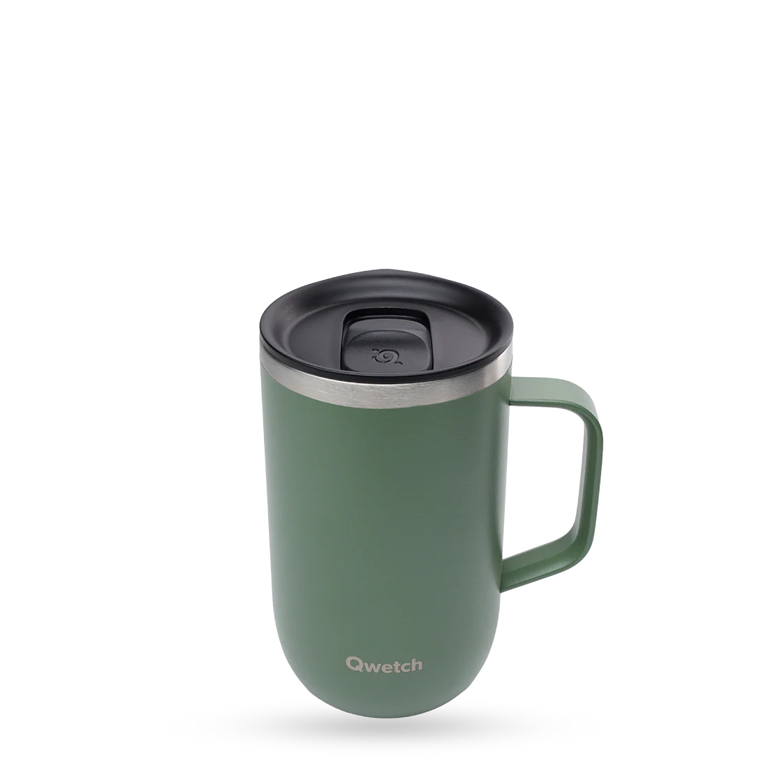 Mug tisanière isotherme inox matt kaki 470 ml - qwetch