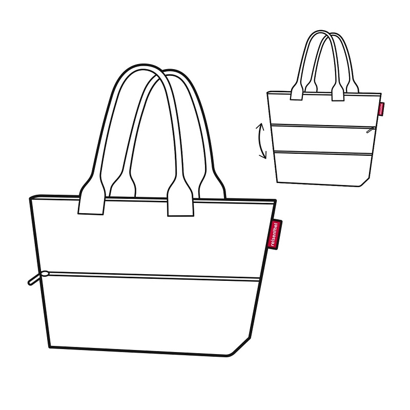 Shopper e1 jungle space blue sac de courses extensible - reisenthel