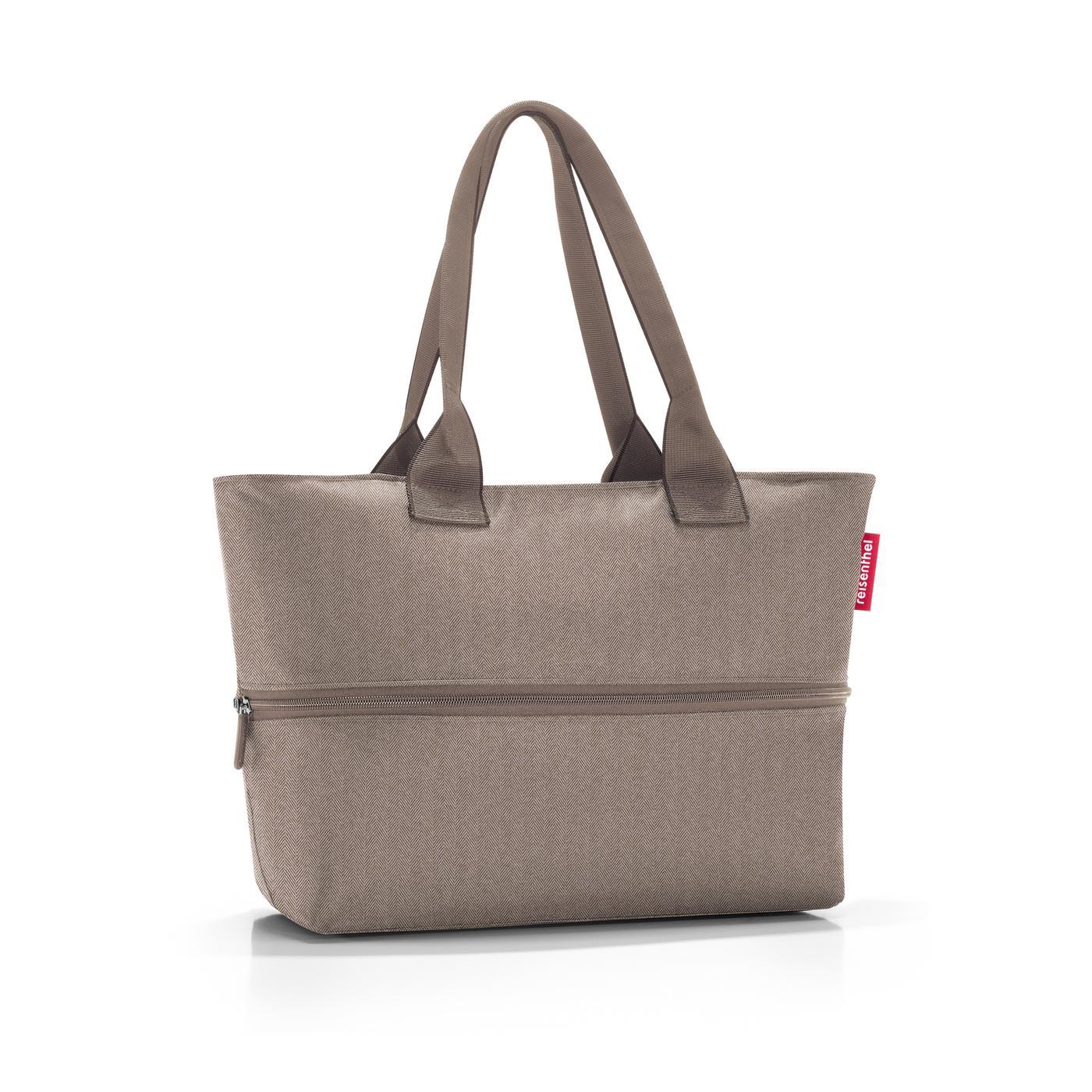 Shopper e1 herringbone mokka sac de courses extensible - reisenthel