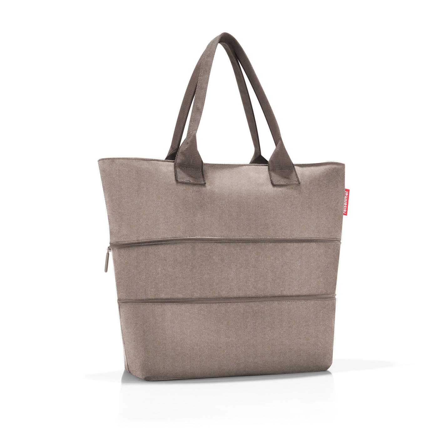 Shopper e1 herringbone mokka sac de courses extensible - reisenthel