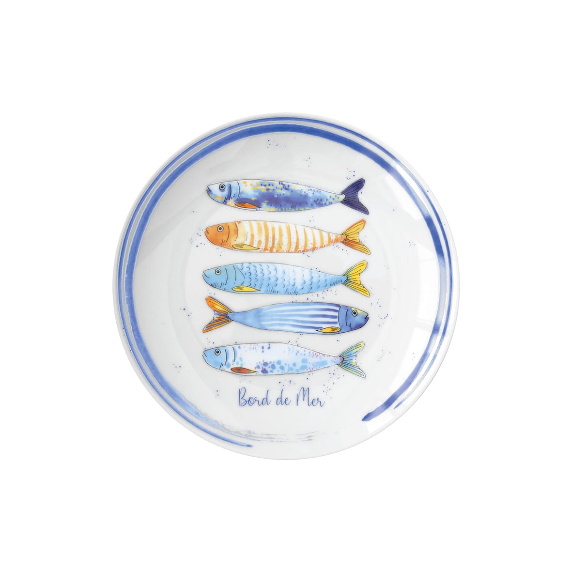 Service d'assiettes en porcelaine 18 pièces bord de mer - easylife 
