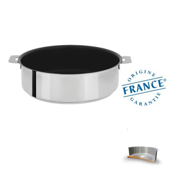 Sauteuse anti-adherente induction - 26 cm - mutine amovible excalibur - cristel 