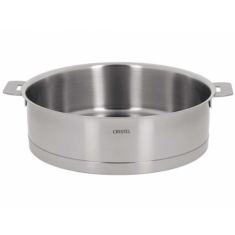 Sauteuse en inox finition strate 26 cm poignee amovible - cristel 